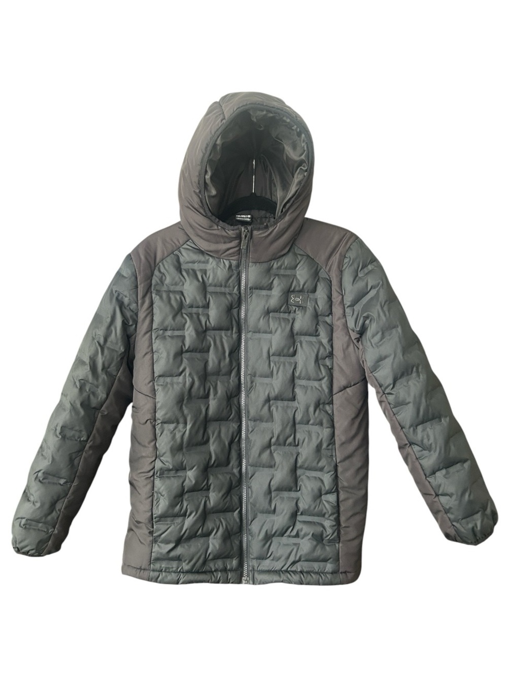 Under Armour Boys' Black Bonded Quilt Puffer Jacket Size YXL